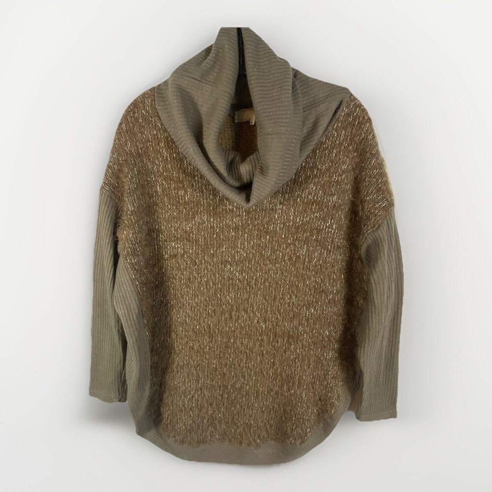 a’reve Anthropologie Fuzzy Sweater Women’s L Turtleneck Bohemian Cozy Cabincore